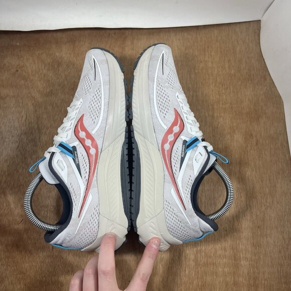 Saucony Omni 21 Women Size 8.5 Running Shoes White Blue Red S10762-31 - Picture 6 of 9